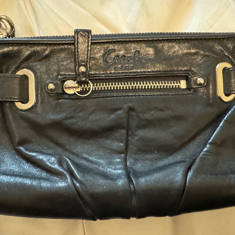 Coach leather wristlet